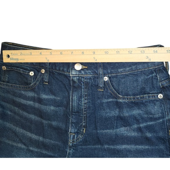 J. Crew 96 Curvy Denim Trouser Jeans Dark Wash Size 29 Wide Leg Barrel - Picture 4 of 6
